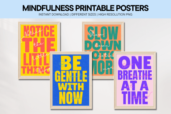 Download Mindfulness Quotes Wall Art Posters Set - Quotes Collection